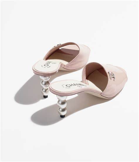 chanel mules with pearl